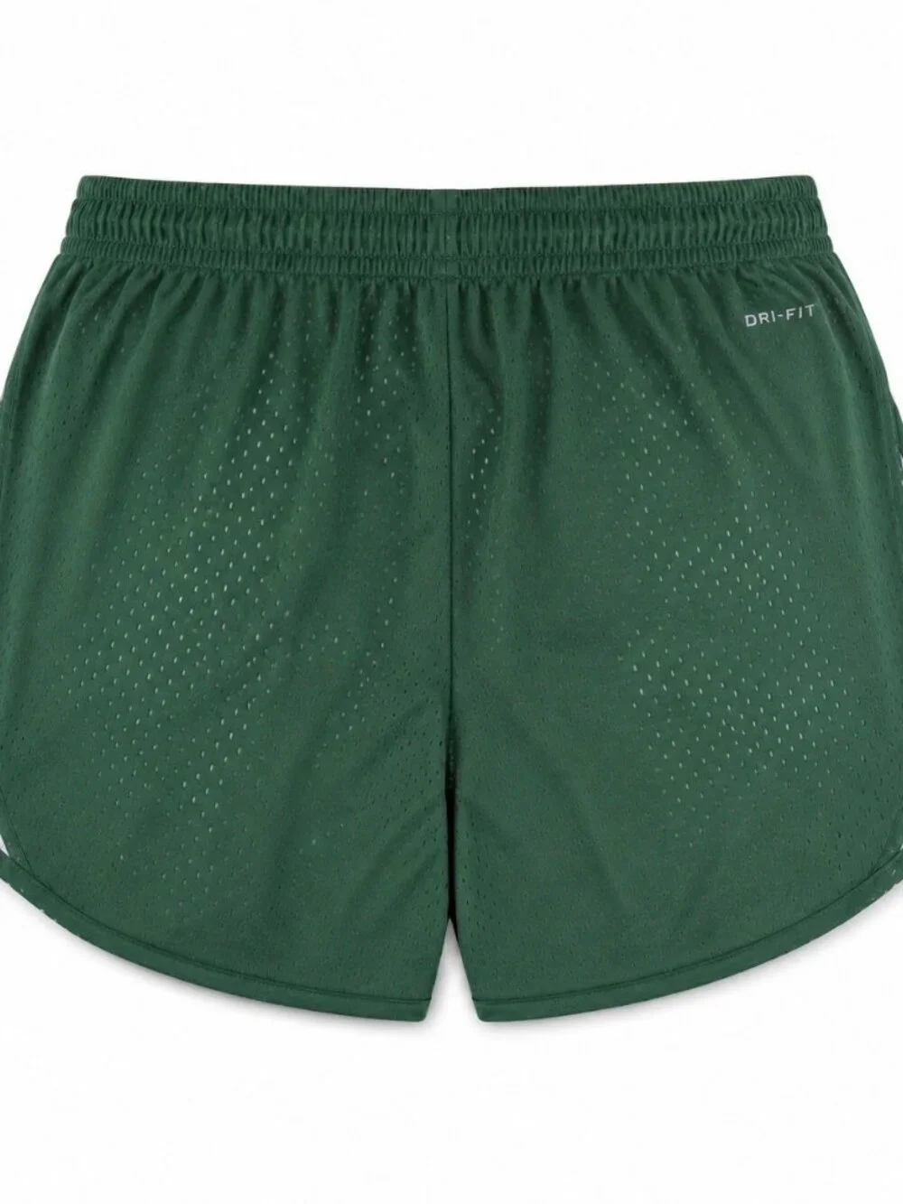 Nike Women's Miami Hurricanes Dri-Fit Mod Tempo Shorts Green Large $46 Value